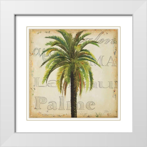 La Palma III White Modern Wood Framed Art Print with Double Matting by Pinto, Patricia