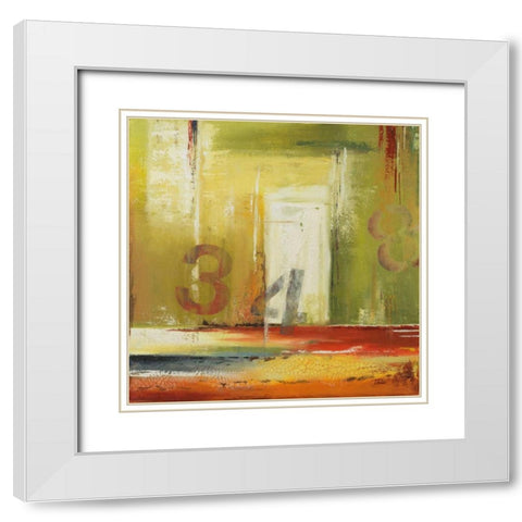 House 34 White Modern Wood Framed Art Print with Double Matting by Pinto, Patricia