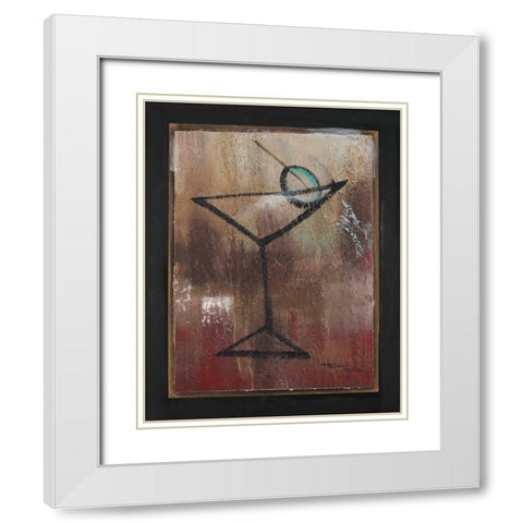 S.O.S. Club II White Modern Wood Framed Art Print with Double Matting by Hakimipour-Ritter