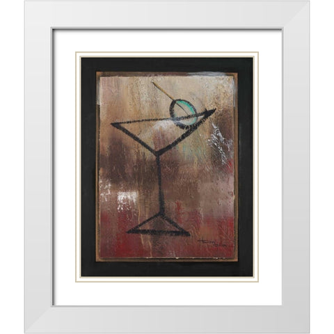 S.O.S. Club II White Modern Wood Framed Art Print with Double Matting by Hakimipour-Ritter