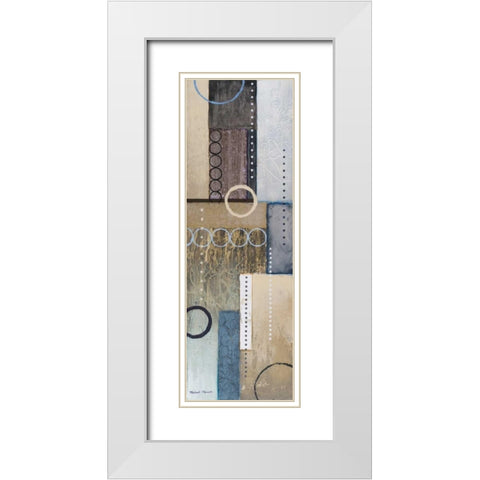Colors of Rain I White Modern Wood Framed Art Print with Double Matting by Marcon, Michael