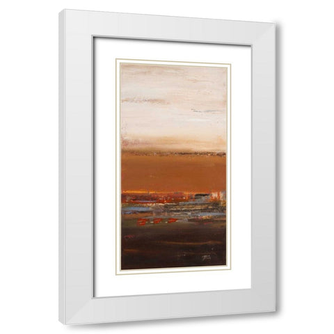 Night is Coming I White Modern Wood Framed Art Print with Double Matting by Pinto, Patricia