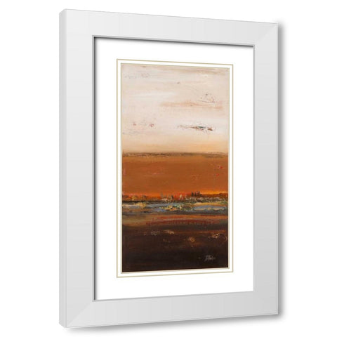 Night is Coming II White Modern Wood Framed Art Print with Double Matting by Pinto, Patricia