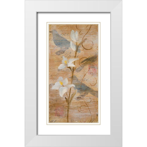 Morning Song I White Modern Wood Framed Art Print with Double Matting by Loreth, Lanie