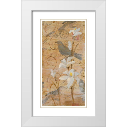 Morning Song II White Modern Wood Framed Art Print with Double Matting by Loreth, Lanie