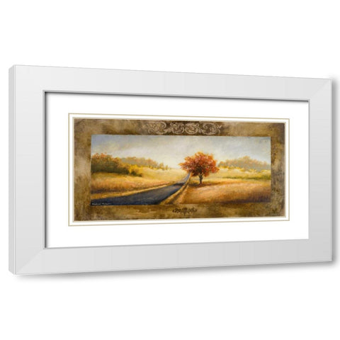 A Place of Passing Time I White Modern Wood Framed Art Print with Double Matting by Marcon, Michael