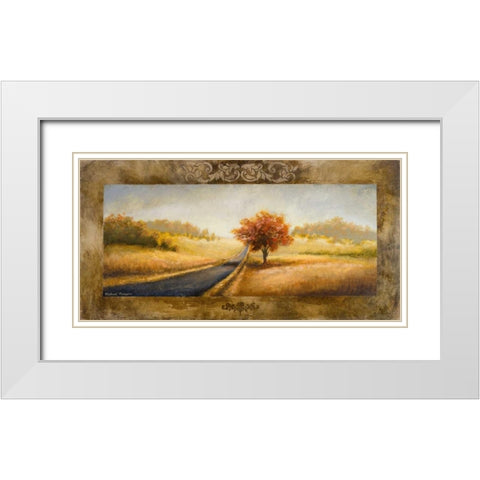 A Place of Passing Time I White Modern Wood Framed Art Print with Double Matting by Marcon, Michael