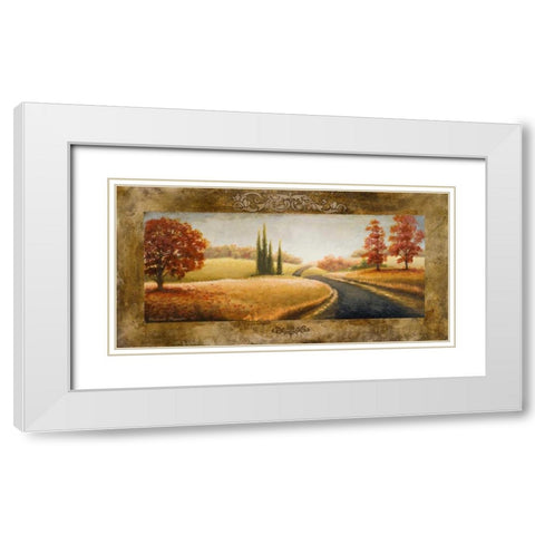 A Place of Passing Time II White Modern Wood Framed Art Print with Double Matting by Marcon, Michael