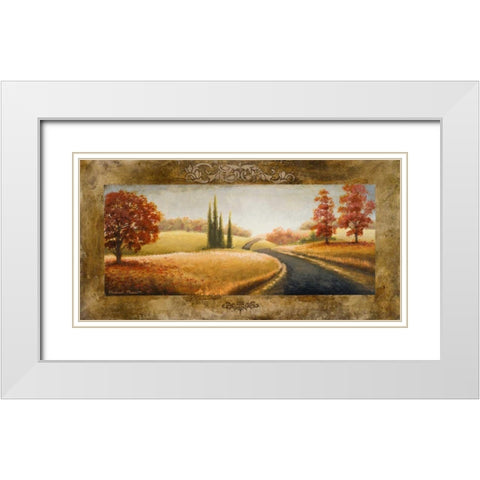 A Place of Passing Time II White Modern Wood Framed Art Print with Double Matting by Marcon, Michael
