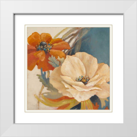 In Full Bloom White Modern Wood Framed Art Print with Double Matting by Loreth, Lanie