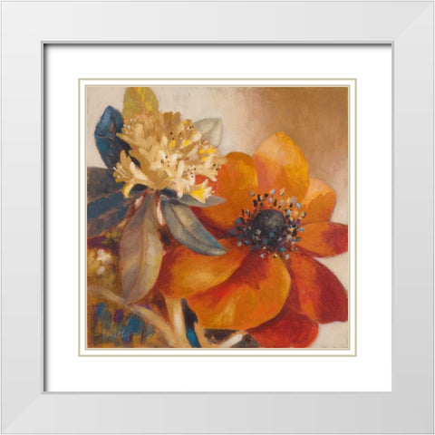 Life is Blooming White Modern Wood Framed Art Print with Double Matting by Loreth, Lanie