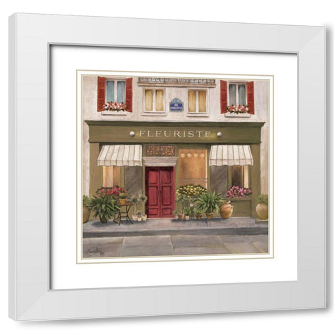 French Store II White Modern Wood Framed Art Print with Double Matting by Medley, Elizabeth
