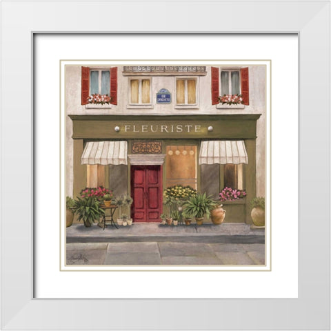 French Store II White Modern Wood Framed Art Print with Double Matting by Medley, Elizabeth
