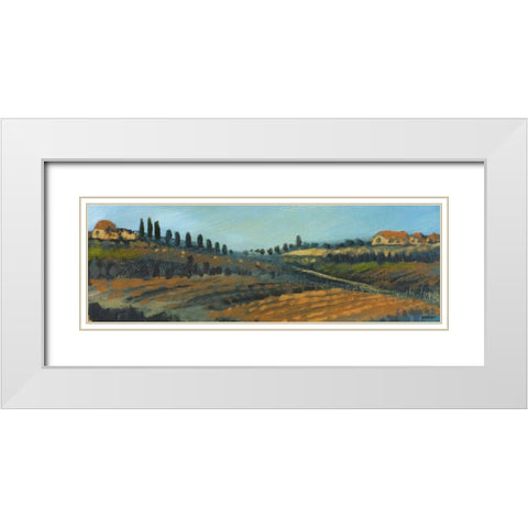 Italy I White Modern Wood Framed Art Print with Double Matting by Kingsley
