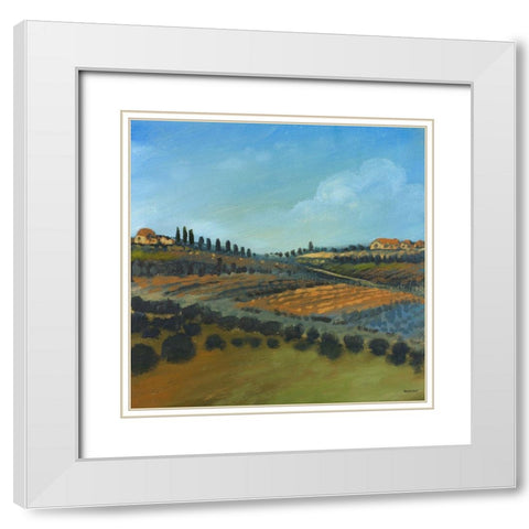 Italy I White Modern Wood Framed Art Print with Double Matting by Kingsley