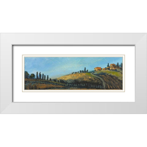 Italy II White Modern Wood Framed Art Print with Double Matting by Kingsley