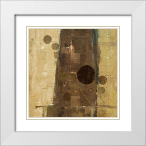 Theory I White Modern Wood Framed Art Print with Double Matting by Kingsley