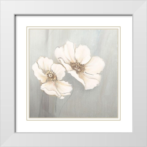White Plantation II White Modern Wood Framed Art Print with Double Matting by Pinto, Patricia