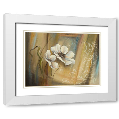 Plantation II White Modern Wood Framed Art Print with Double Matting by Pinto, Patricia