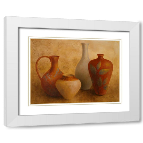 Decorative Vessel Still Life II White Modern Wood Framed Art Print with Double Matting by Loreth, Lanie