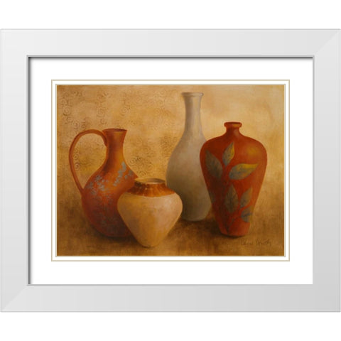 Decorative Vessel Still Life II White Modern Wood Framed Art Print with Double Matting by Loreth, Lanie