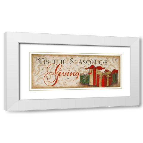 Tis the Season White Modern Wood Framed Art Print with Double Matting by Pinto, Patricia