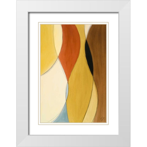 Summer Coalescence II White Modern Wood Framed Art Print with Double Matting by Loreth, Lanie