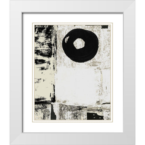 Monochrome Study II White Modern Wood Framed Art Print with Double Matting by Loreth, Lanie
