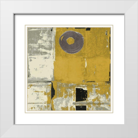 Lemongrass II White Modern Wood Framed Art Print with Double Matting by Loreth, Lanie
