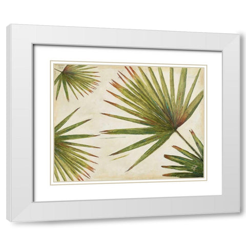 Organic I White Modern Wood Framed Art Print with Double Matting by Pinto, Patricia