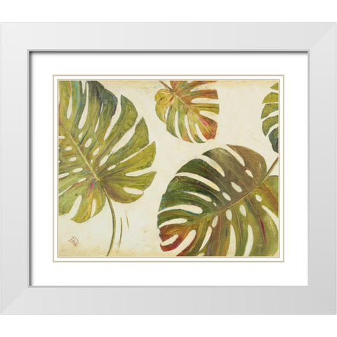 Organic II White Modern Wood Framed Art Print with Double Matting by Pinto, Patricia