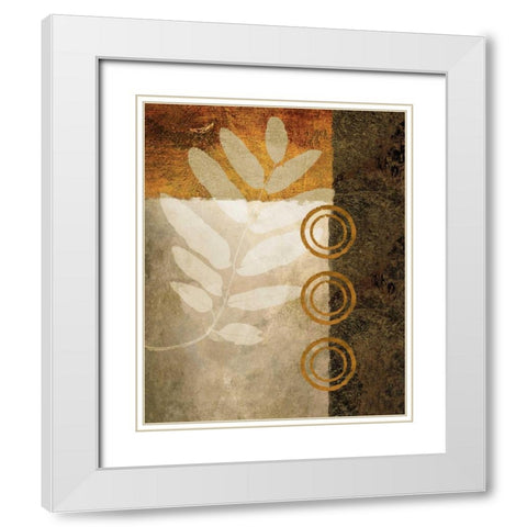 November Textures I White Modern Wood Framed Art Print with Double Matting by Marcon, Michael