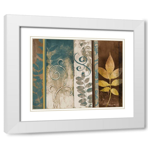 October Day I White Modern Wood Framed Art Print with Double Matting by Marcon, Michael
