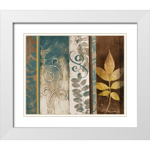 October Day I White Modern Wood Framed Art Print with Double Matting by Marcon, Michael