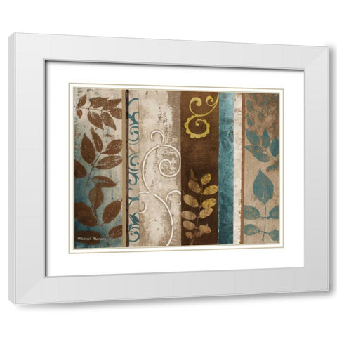 October Day II White Modern Wood Framed Art Print with Double Matting by Marcon, Michael