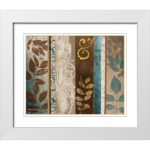 October Day II White Modern Wood Framed Art Print with Double Matting by Marcon, Michael