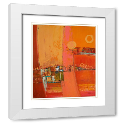 Sky of Many Suns II White Modern Wood Framed Art Print with Double Matting by Pinto, Patricia