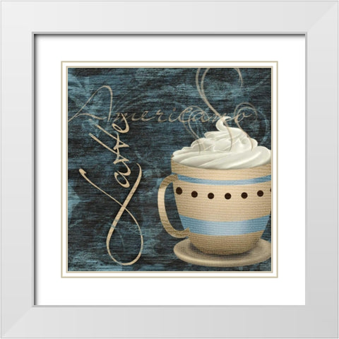 Latte White Modern Wood Framed Art Print with Double Matting by SD Graphics Studio