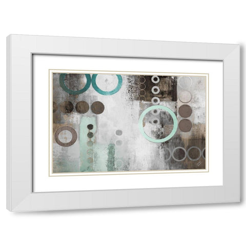 Mint Liberated White Modern Wood Framed Art Print with Double Matting by Marcon, Michael