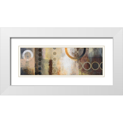 Liberate II White Modern Wood Framed Art Print with Double Matting by Marcon, Michael