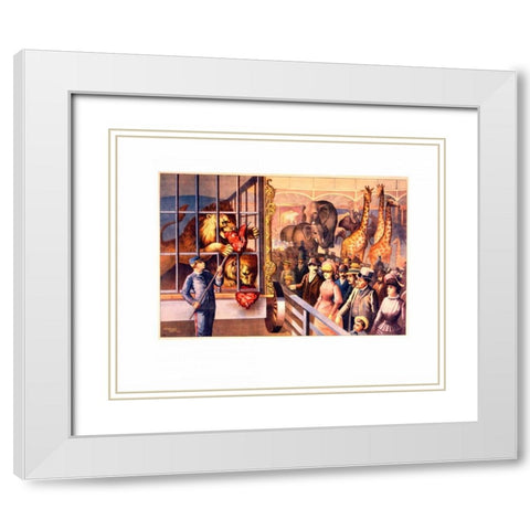 Single Leaf I White Modern Wood Framed Art Print with Double Matting by Marcon, Michael