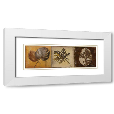 Natural Panel I White Modern Wood Framed Art Print with Double Matting by Pinto, Patricia