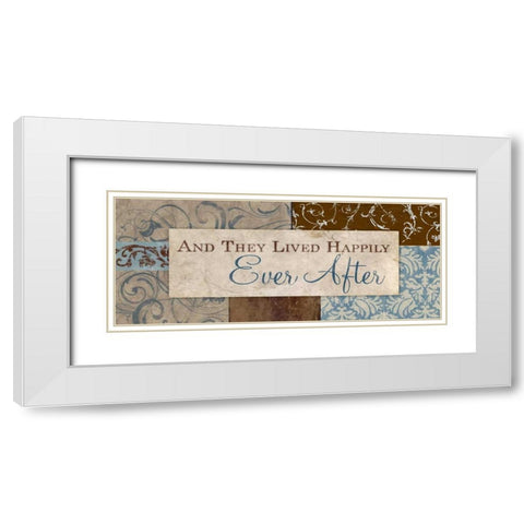 Ever After White Modern Wood Framed Art Print with Double Matting by Medley, Elizabeth