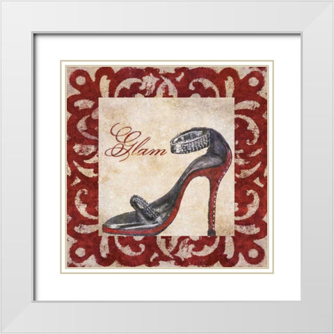 Glam White Modern Wood Framed Art Print with Double Matting by Ritter, Gina