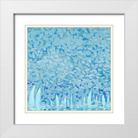 By the Pier White Modern Wood Framed Art Print with Double Matting by Kingsley