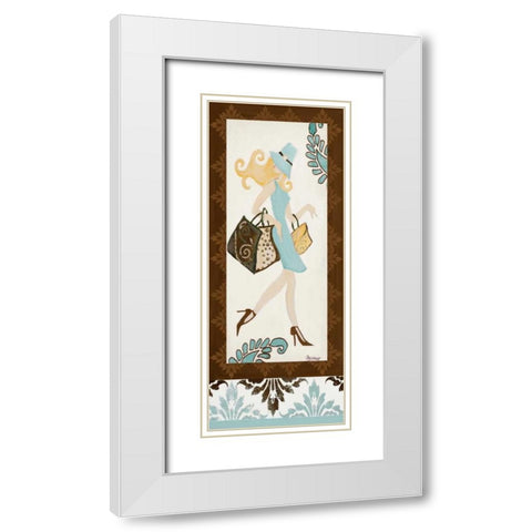 Trendsetter I White Modern Wood Framed Art Print with Double Matting by Ritter, Gina