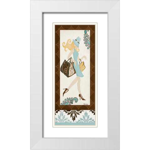 Trendsetter I White Modern Wood Framed Art Print with Double Matting by Ritter, Gina