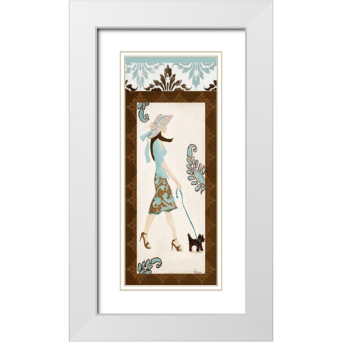 Trendsetter II White Modern Wood Framed Art Print with Double Matting by Ritter, Gina