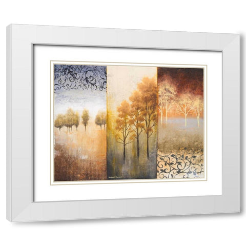Lost in Trees II White Modern Wood Framed Art Print with Double Matting by Marcon, Michael