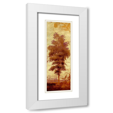 Early Autumn Chill II White Modern Wood Framed Art Print with Double Matting by Marcon, Michael